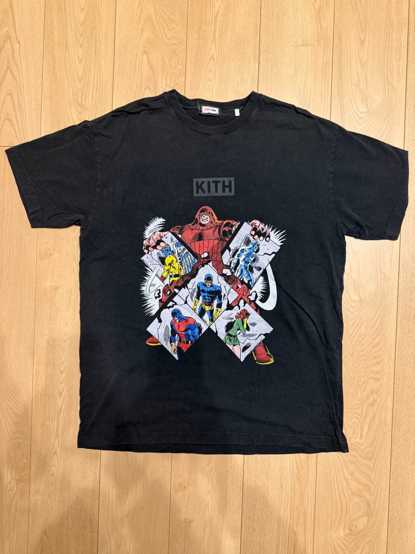 KITH × X-MEN コラボTシャツ フェードブラック M