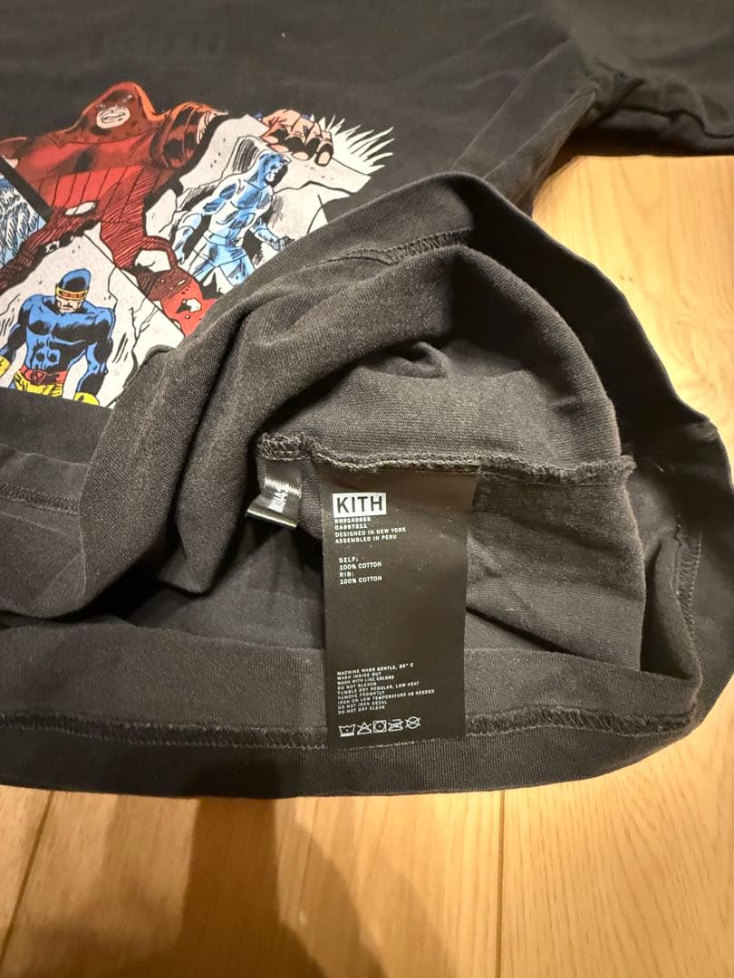 KITH × X-MEN コラボTシャツ フェードブラック M