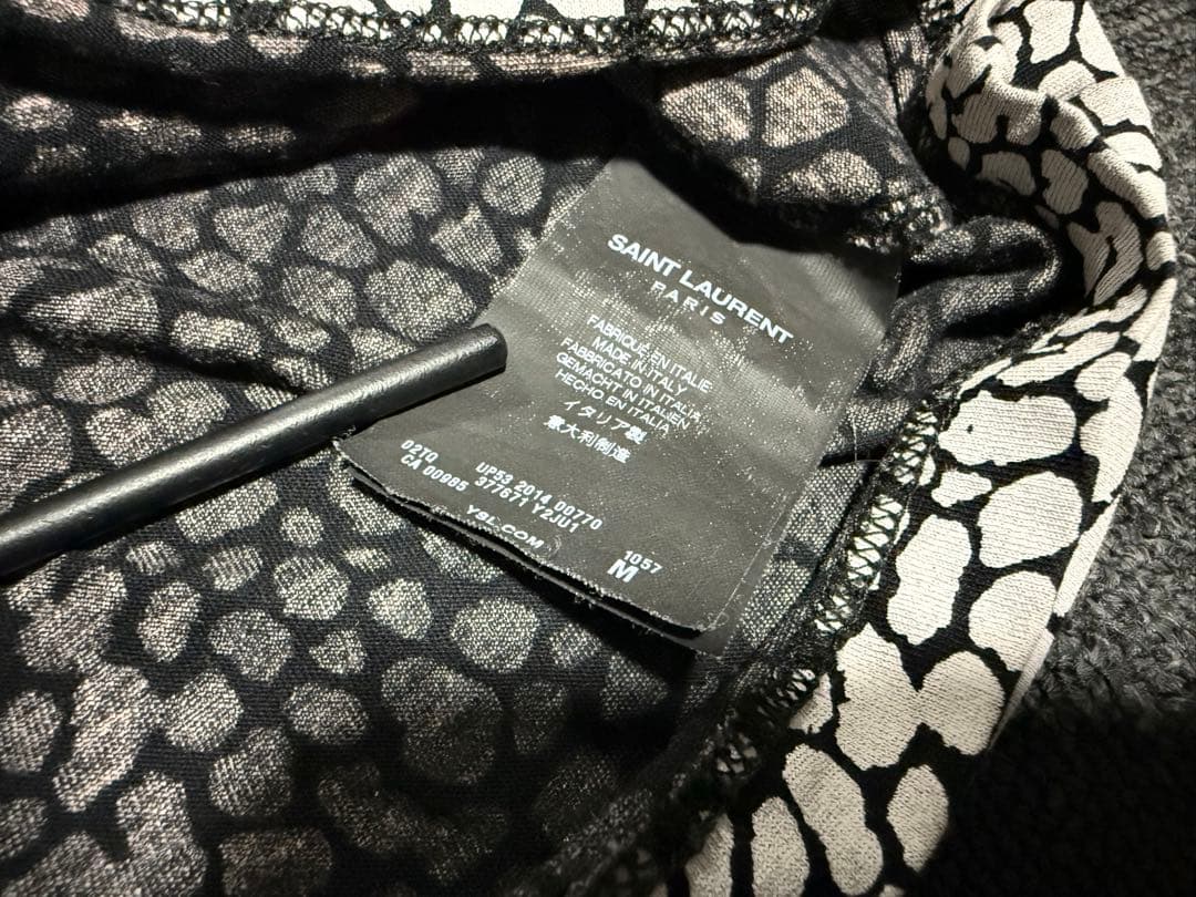 サンローランパリ レオパードTシャツ エディスリマン 15SS