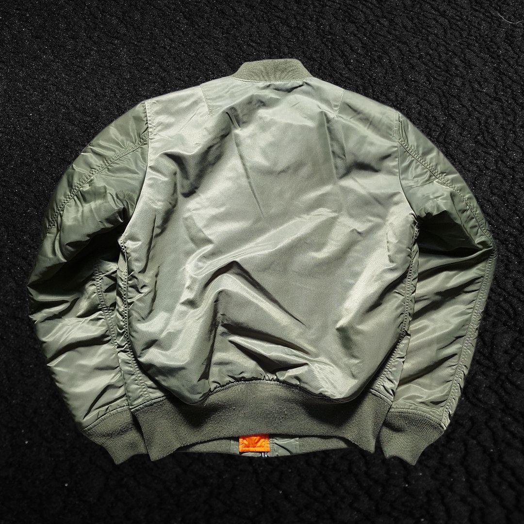 美品 現行 ALPHA INDUSTRIES MA-1 フライトジャケット L