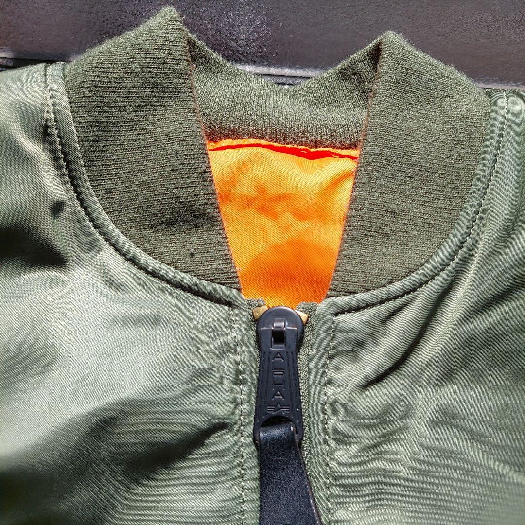 美品 現行 ALPHA INDUSTRIES MA-1 フライトジャケット L