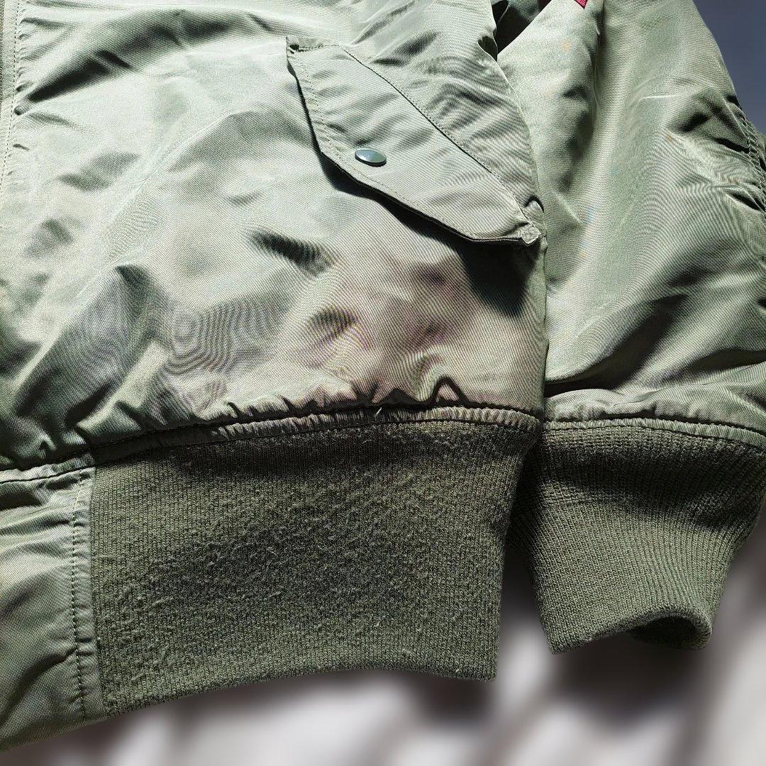 美品 現行 ALPHA INDUSTRIES MA-1 フライトジャケット L