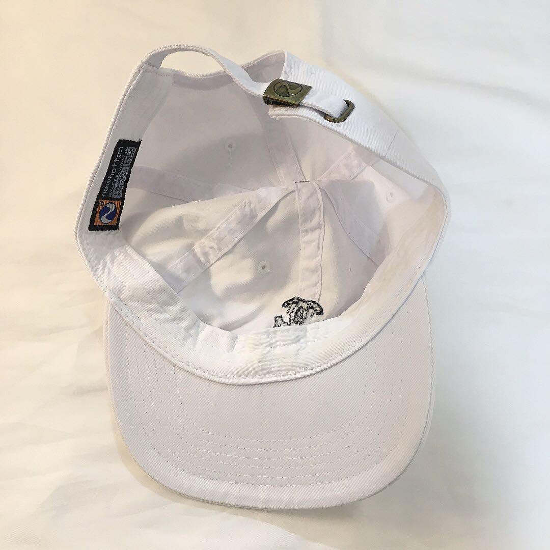 M&H レア CHANEL 面白い ロゴ ベースボールキャップ ホワイト