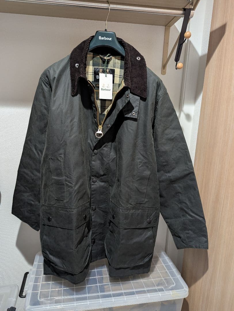 Barbour BORDER WAXED COTTON/22AW タグ付き