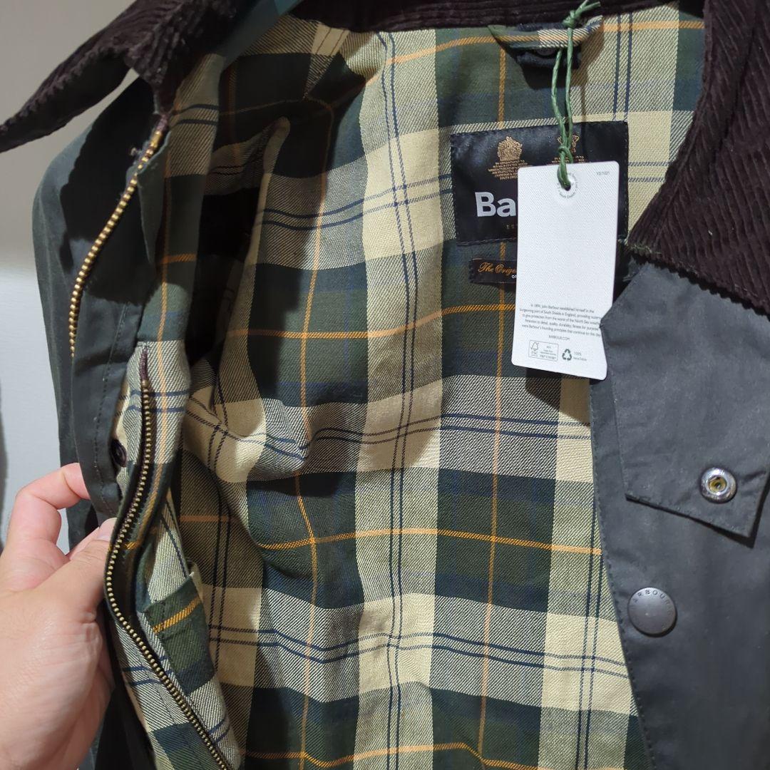 Barbour BORDER WAXED COTTON/22AW タグ付き