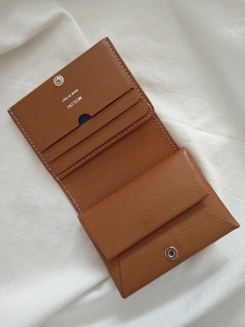 molini　Bifold Compact Wallet - Camel