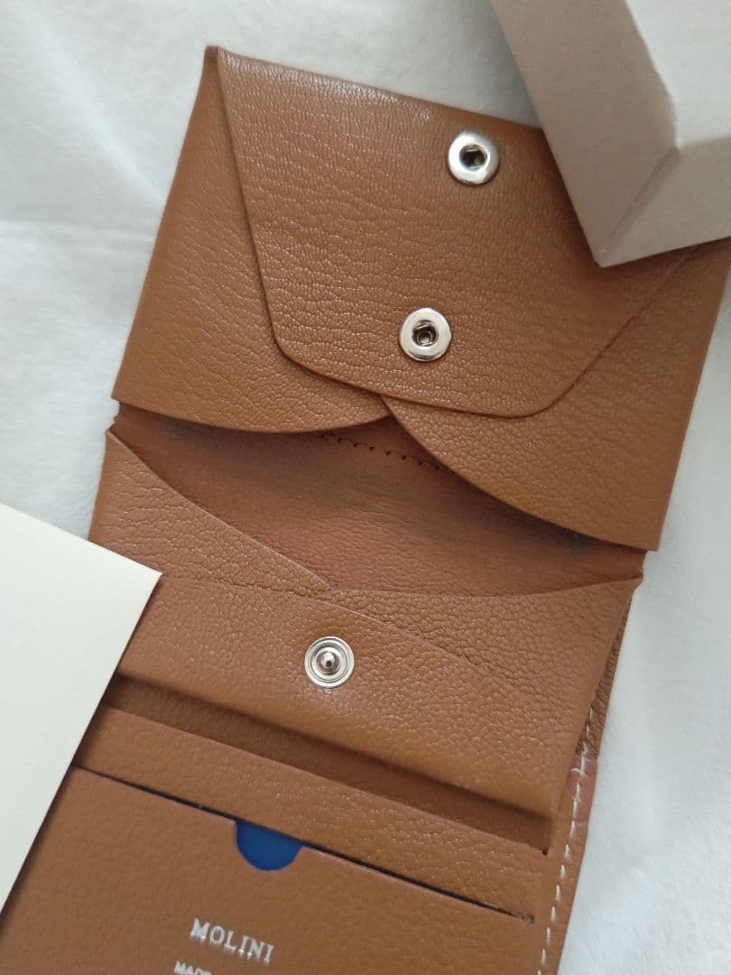 molini　Bifold Compact Wallet - Camel