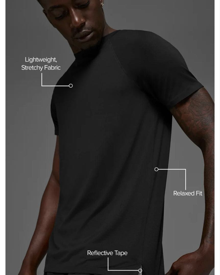 大人気【Alo Yoga】Conquer Reform Crewneck Tee