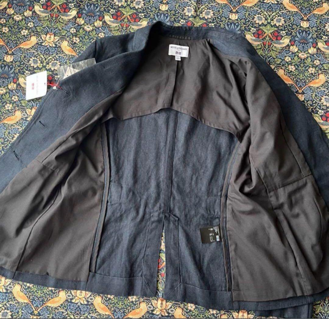 【新品 Lサイズ】麻 リネン100% イネス ユニクロ テーラード ジャケット