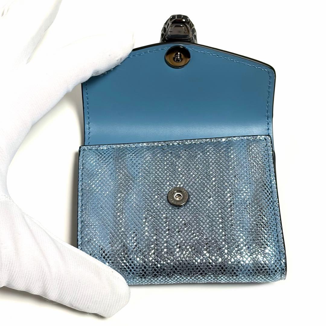 BVLGARI 三つ折り財布 セルペンティフォーエバー レザー 美品 未使用