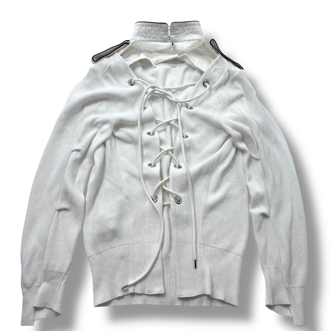 極美品】SACAI サカイ つけ襟 変形　カーディガン　ナポレオン　セーター
