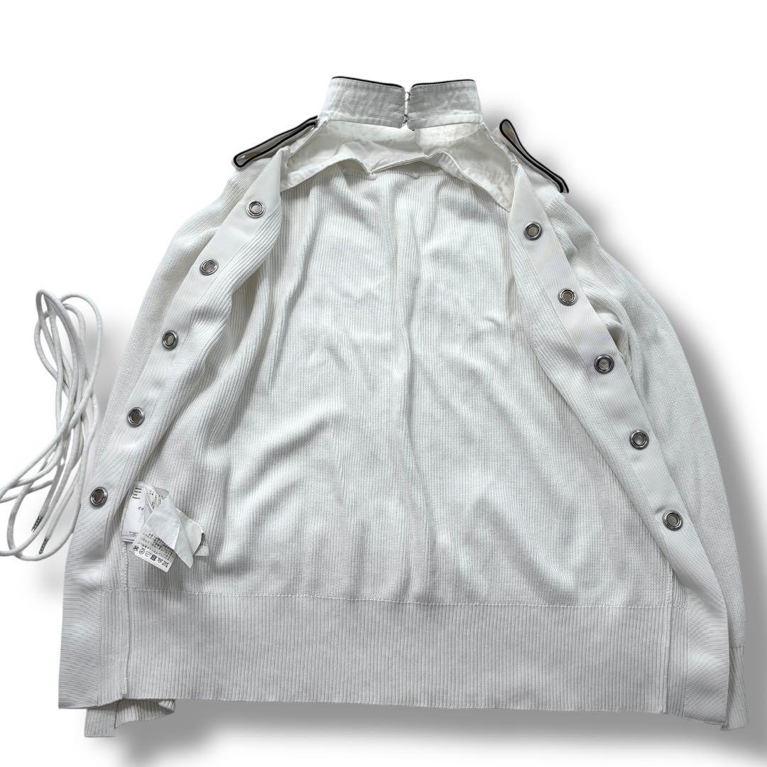 極美品】SACAI サカイ つけ襟 変形　カーディガン　ナポレオン　セーター