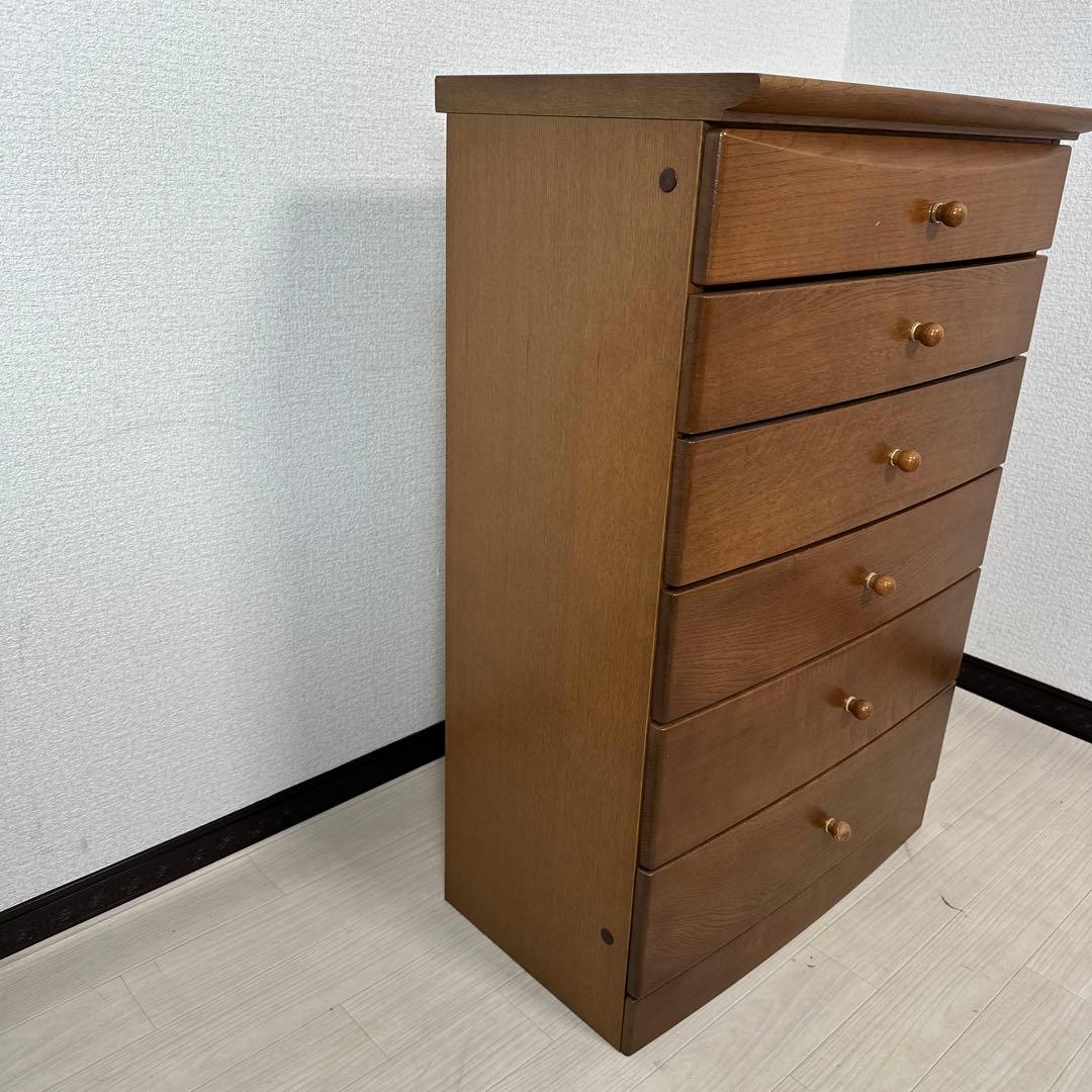 カリモク チェスト 6段6杯 整理家具 収納家具 木製 モダン i4※