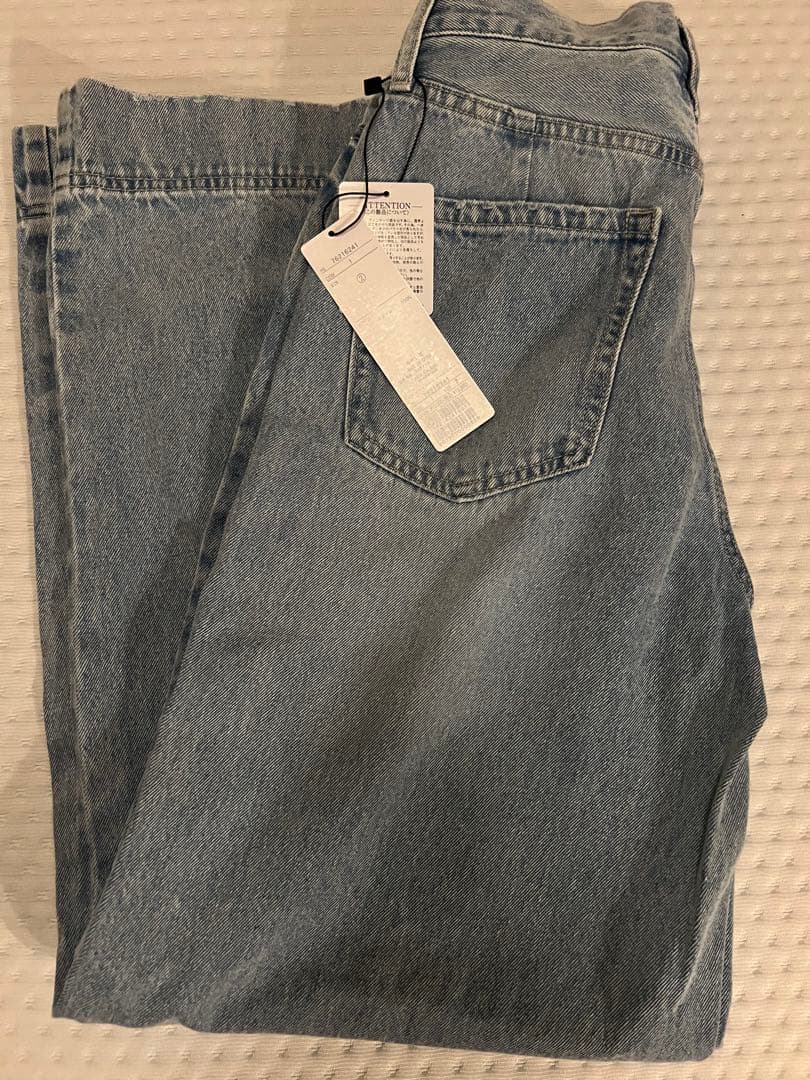 新品 未使用*フレアワイドデニムパンツ