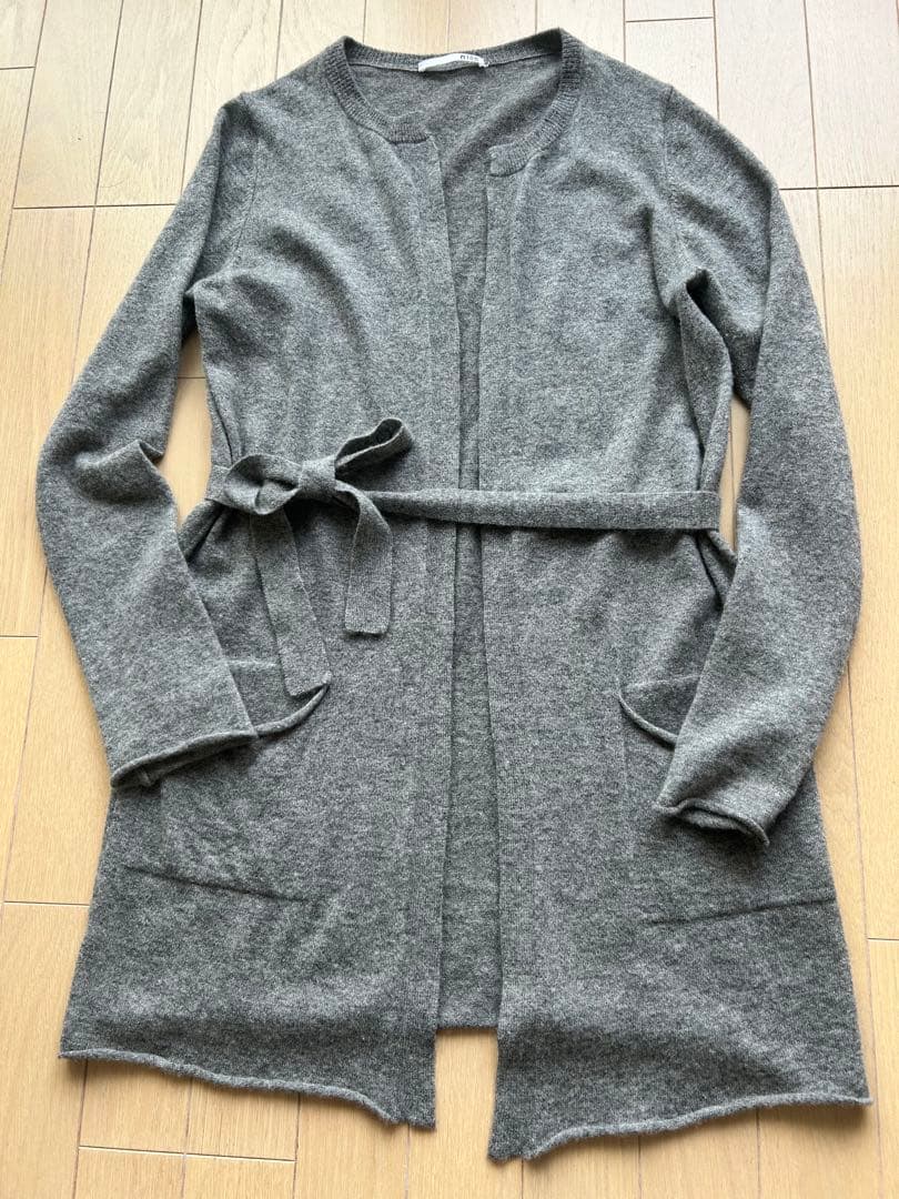 ⭐︎お値下げ⭐︎n100 ファインカシミヤガウン100% スポーツグレー　日本製