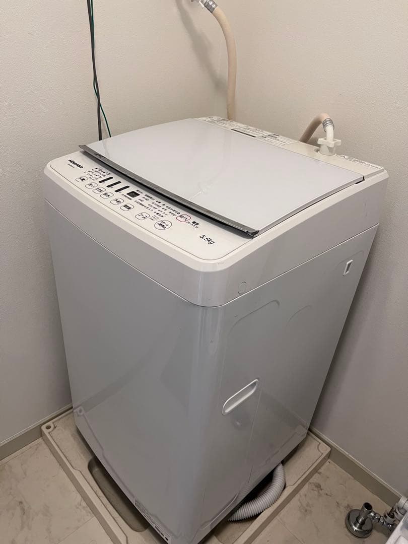 Hisense 5.5kg 洗濯機 ホワイト　動作確認済み　送料込み