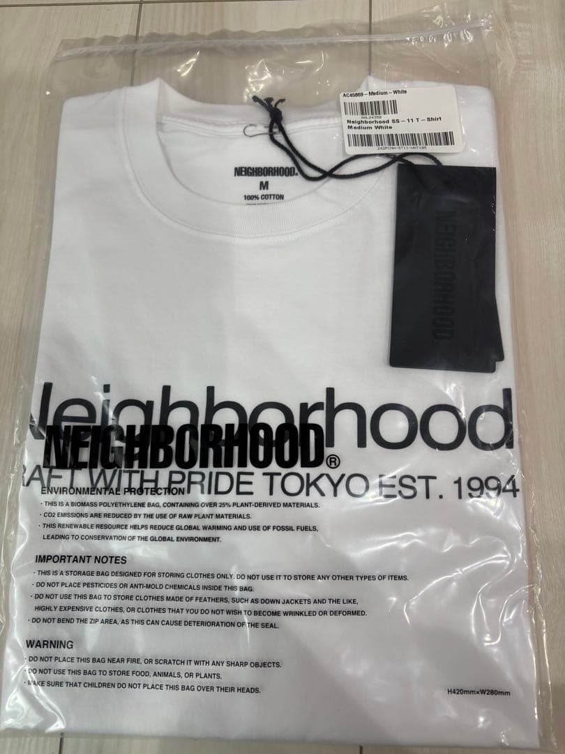 neighborhood ロゴtee Mサイズ 新品 定価8,800円