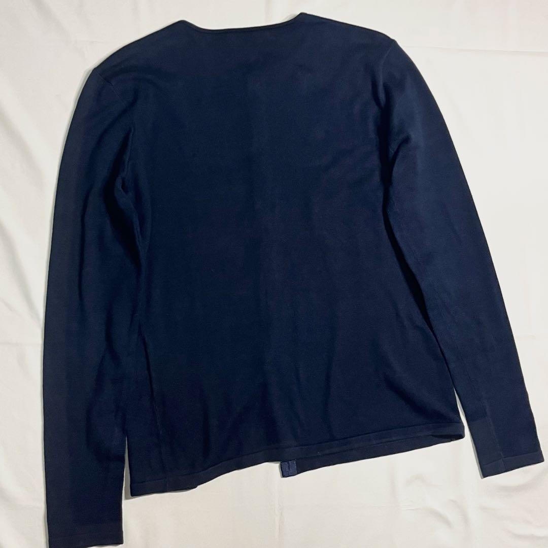 Ralph Lauren ネイビー カーディガン 希少グリーンボタン