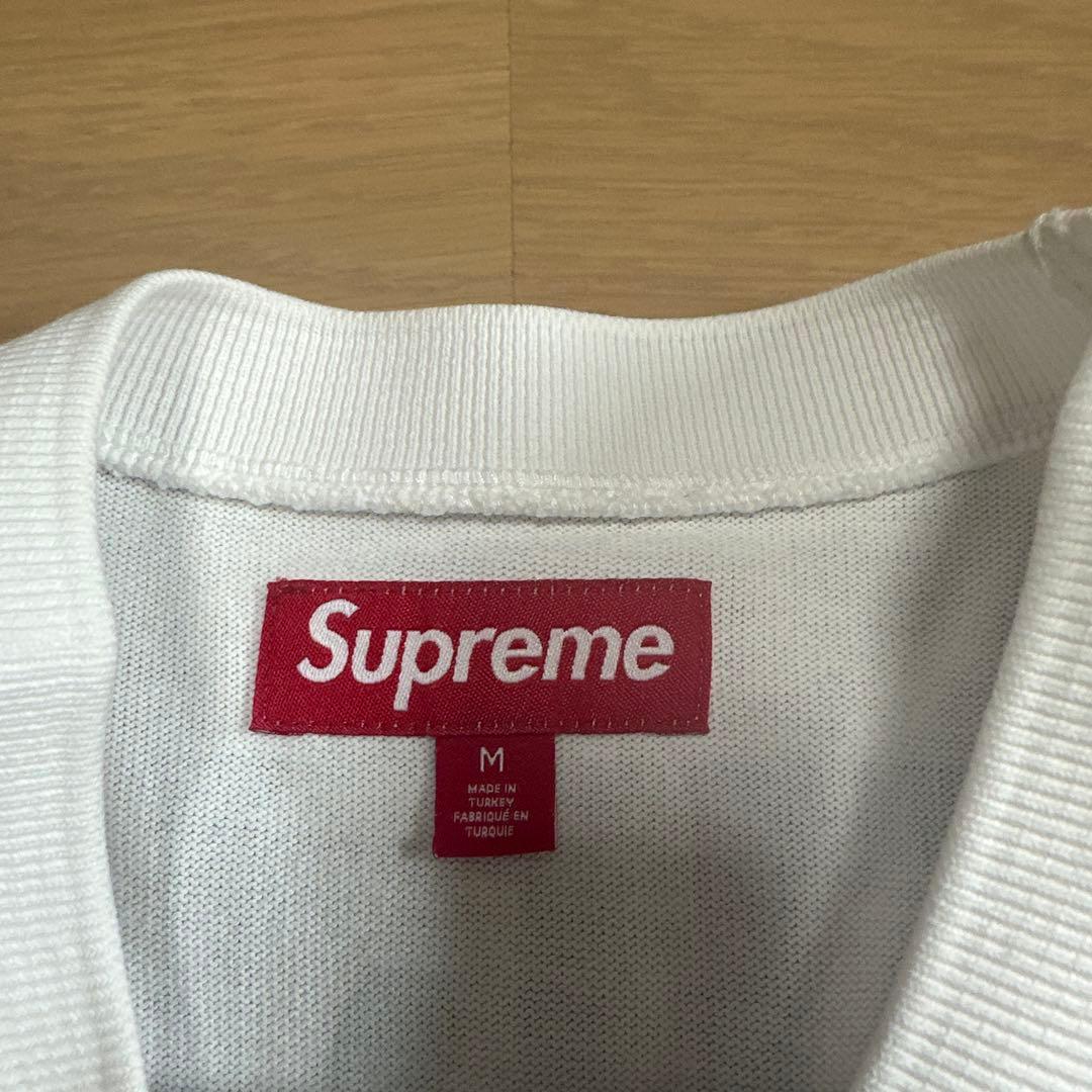 【美品】Supreme シャドウロゴ Tシャツ M 白 21AW ストリート