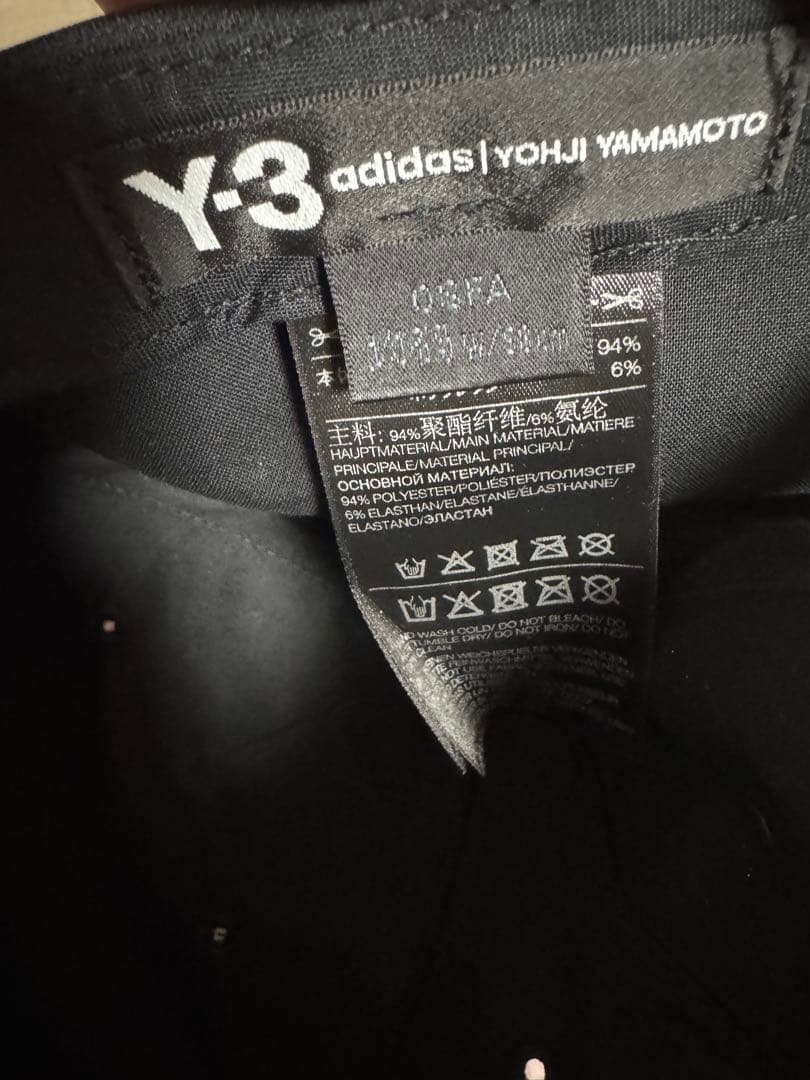 Y-3 adidas Yohji yamaoto 黒　キャップ