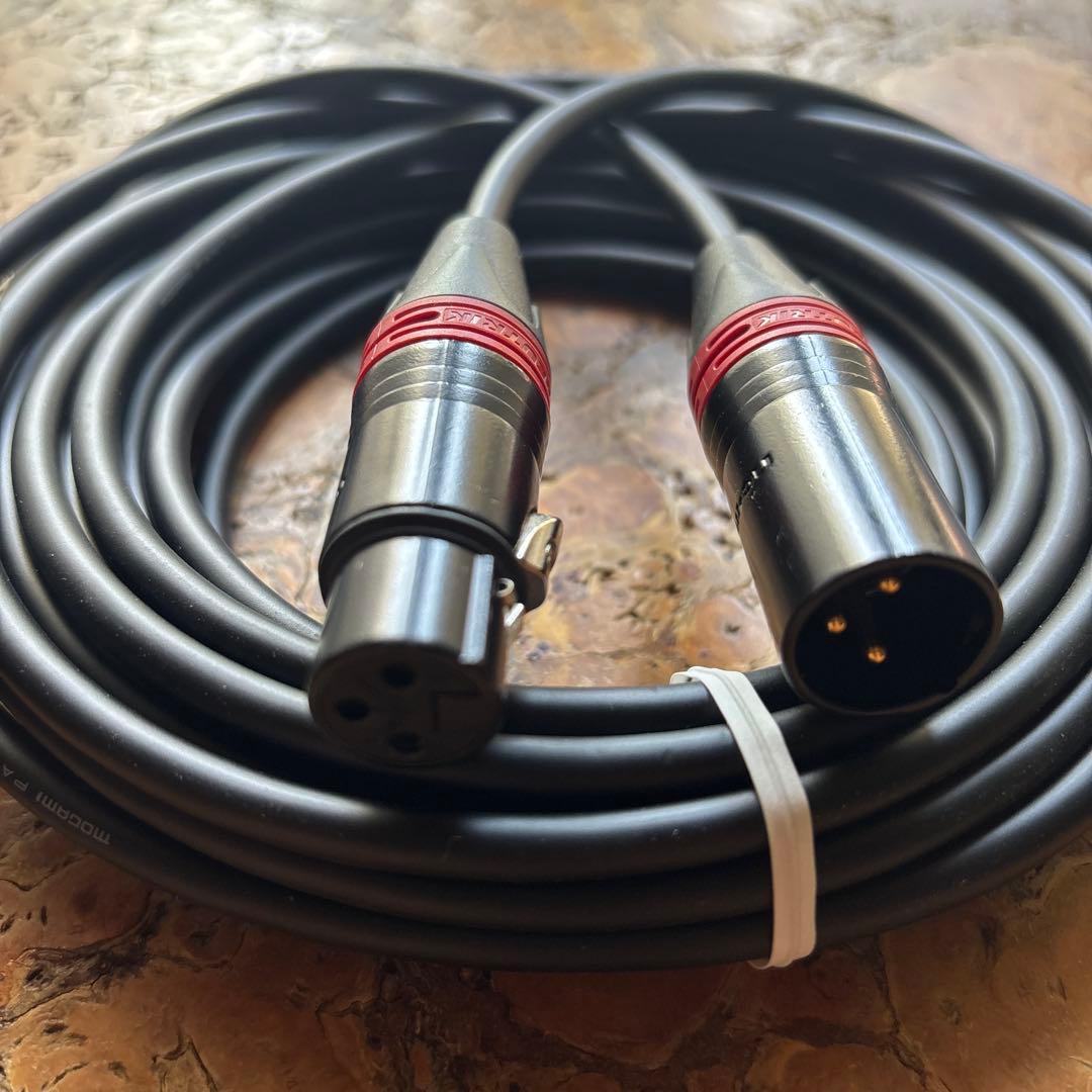 ［新品］MOGAMI モガミ　2791 赤白ペア　XLR マイクケーブル 7m
