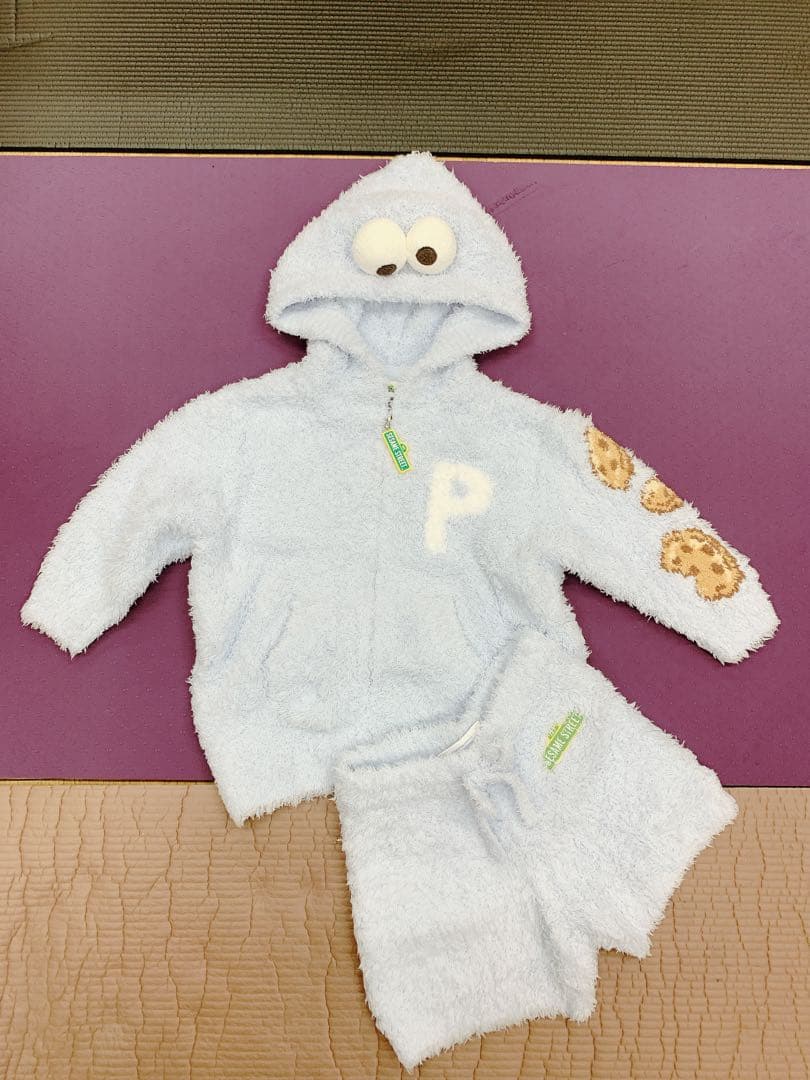 [ジェラート ピケ] KIDSクッキーモンスターパーカ&ショートパンツセット