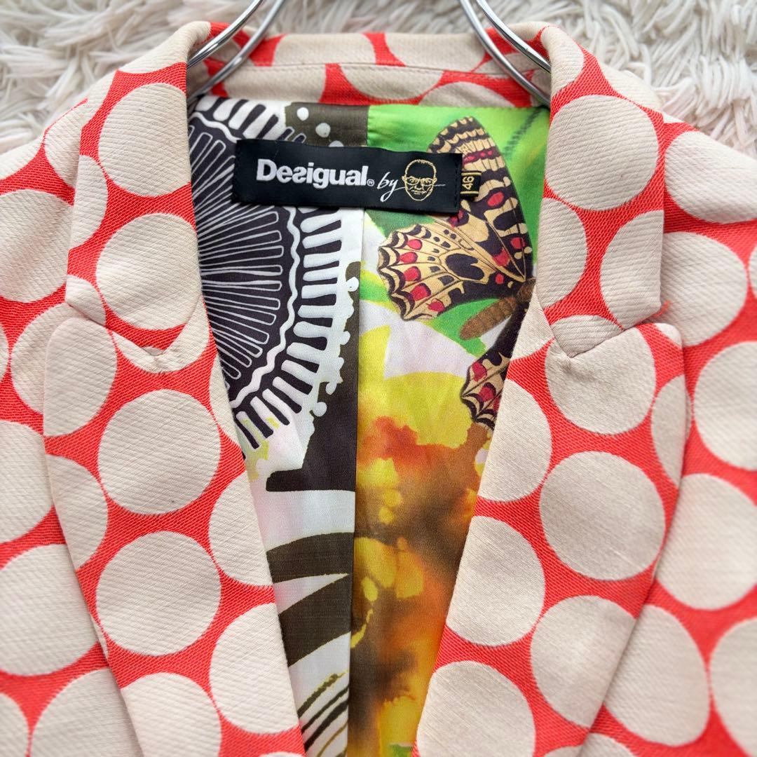 【専用✨】Desigual ドット柄テーラードジャケット スプリングコートXL