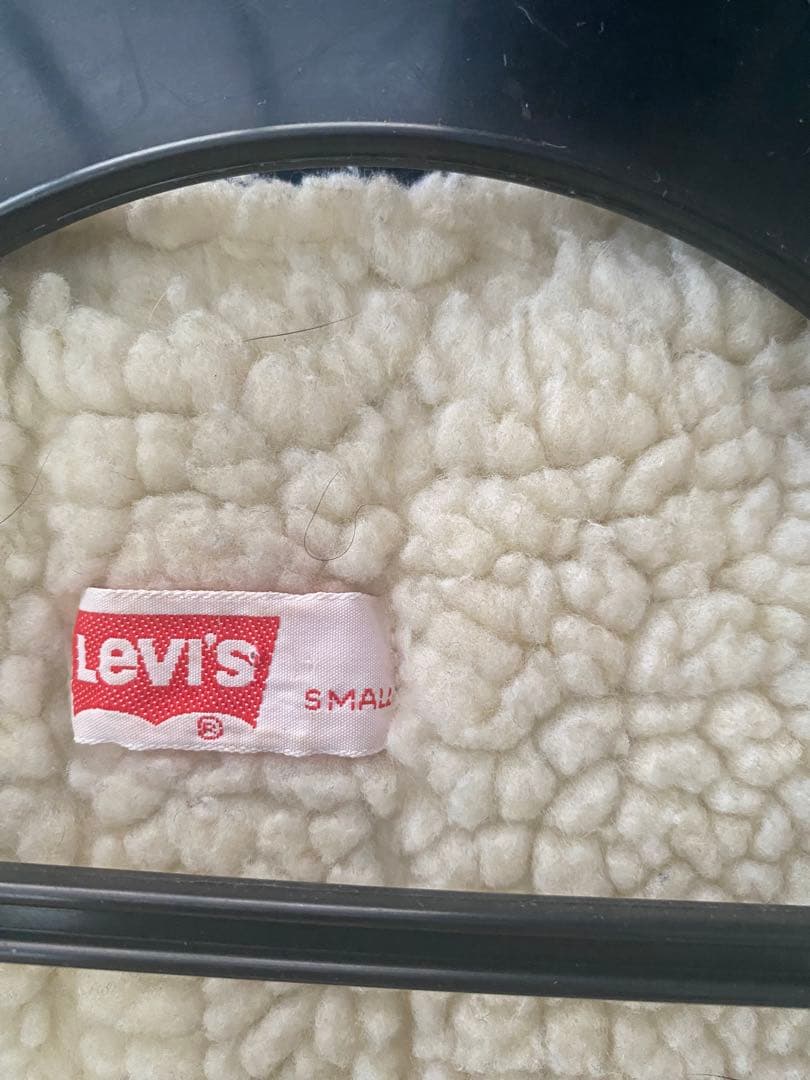 Levi's デニムベスト Sサイズ ボア