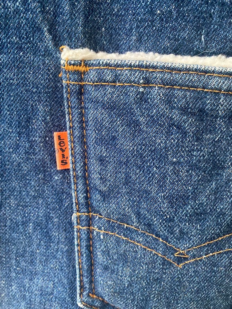 Levi's デニムベスト Sサイズ ボア
