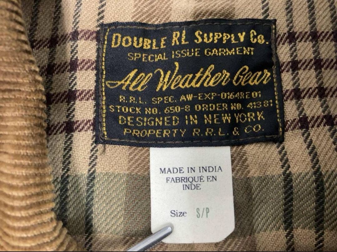 RRL オイルドクロス カバーオール ジャケット S