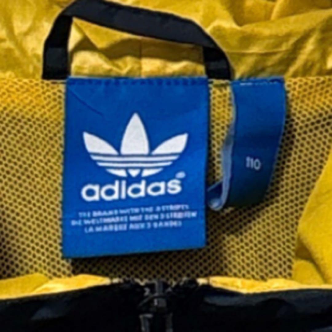 美品 adidas originals ナイロンジャケット パーカー 刺繍
