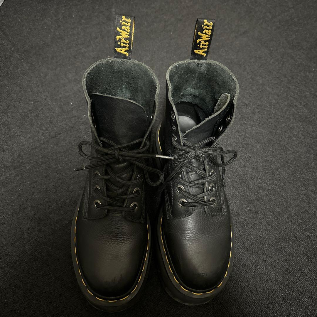 海*維様 Dr. Martens ブラックプラットフォームブーツ UK5