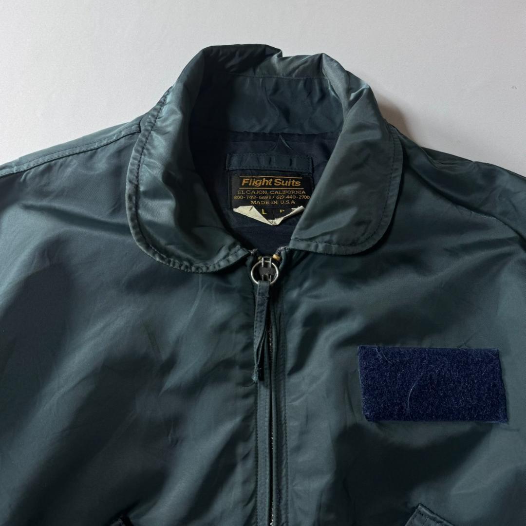 90s USA製 CWU-45P フライトジャケット 企業 刺繍 ミリタリー