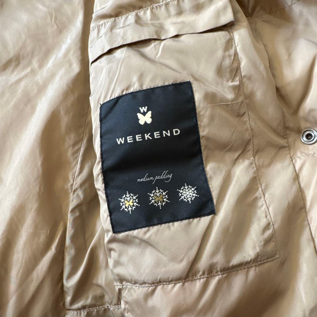 MaxMara WEEKEND ダウンコート フード付き ベージュ 40