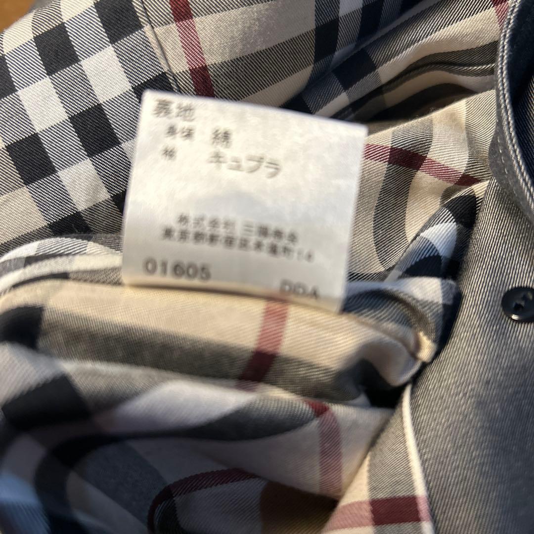 ハルBurberry トレンチコート　ショート丈　サイズ38 グレー