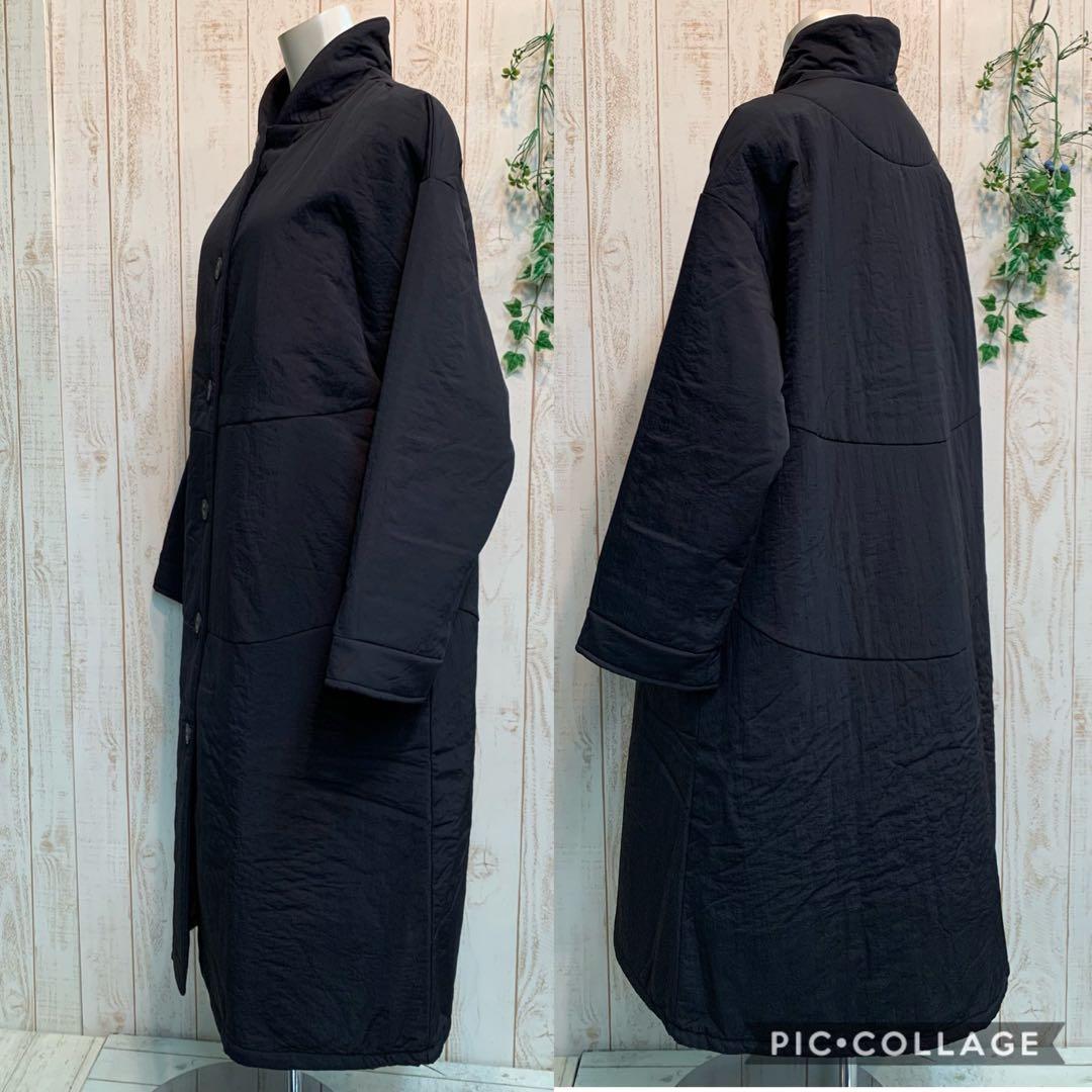 906 新品 夢地哉mujiyaムジヤ 暖かく軽いロングジャケットコート