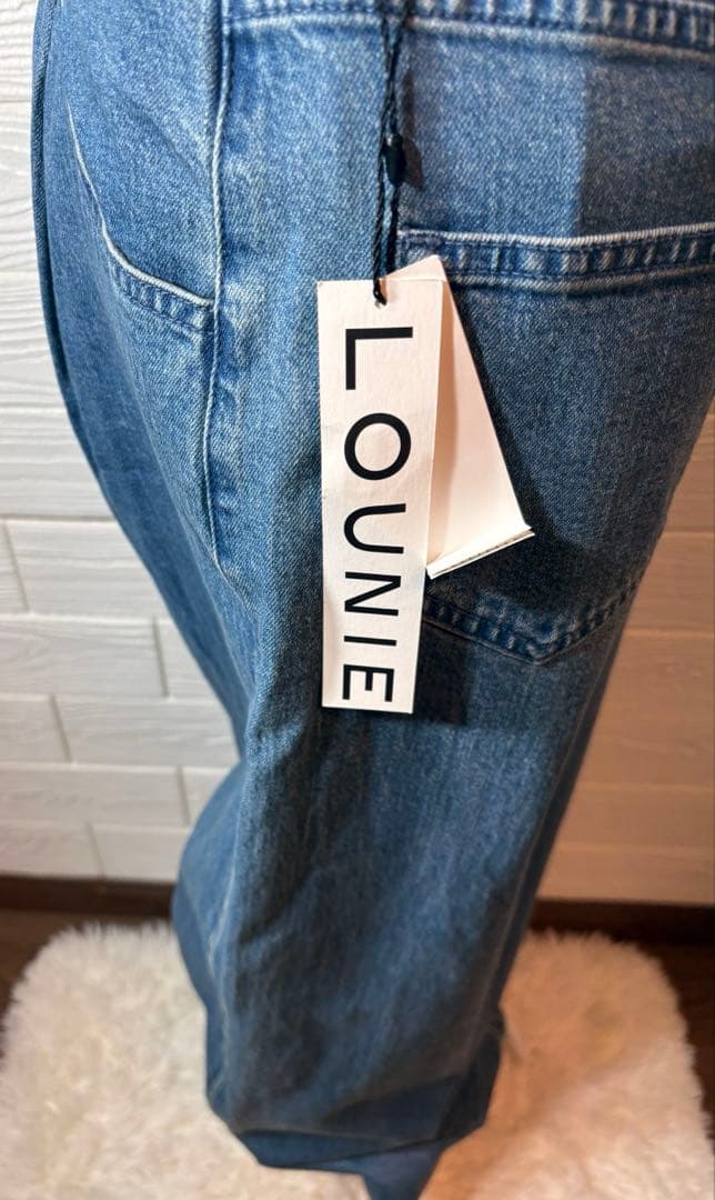 LOUNIE ルーニィ ワイドデニムパンツ サイズ40 タグ付き ハイウエスト