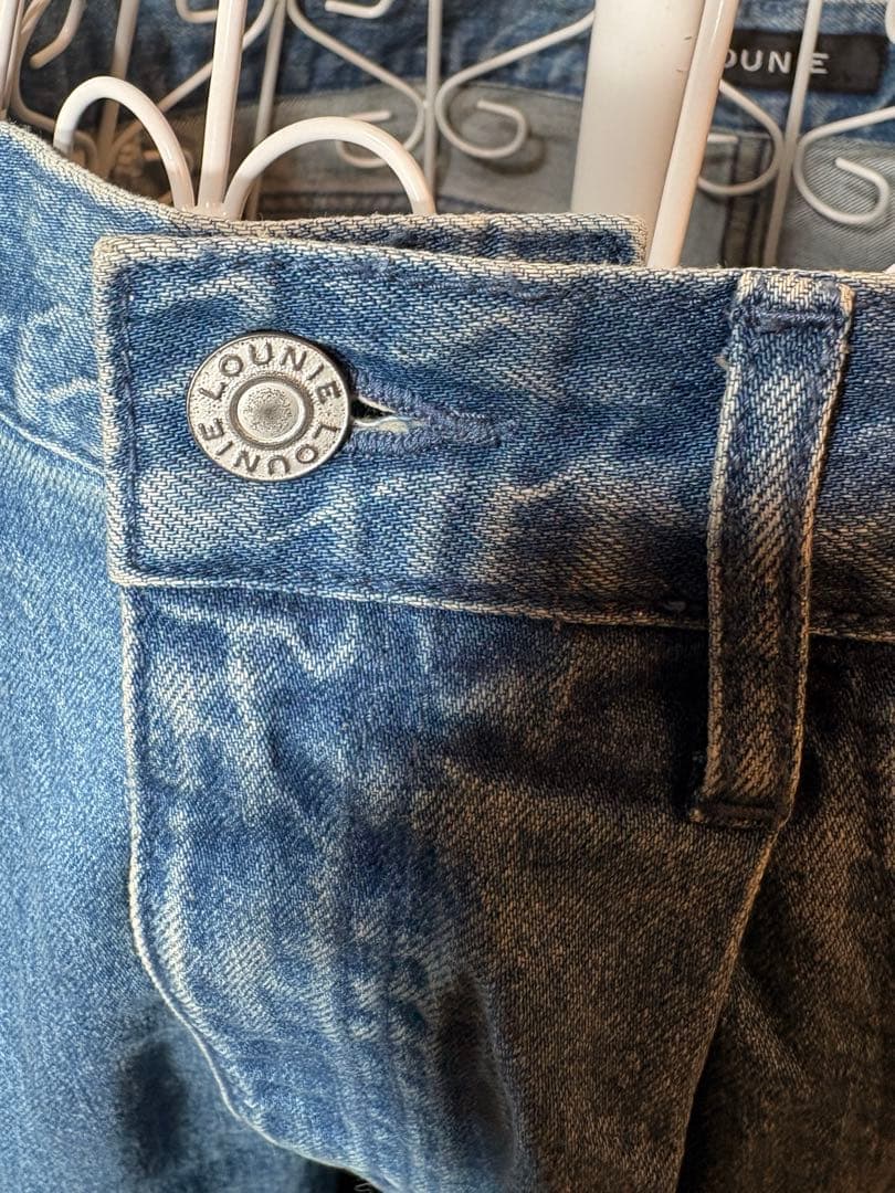 LOUNIE ルーニィ ワイドデニムパンツ サイズ40 タグ付き ハイウエスト
