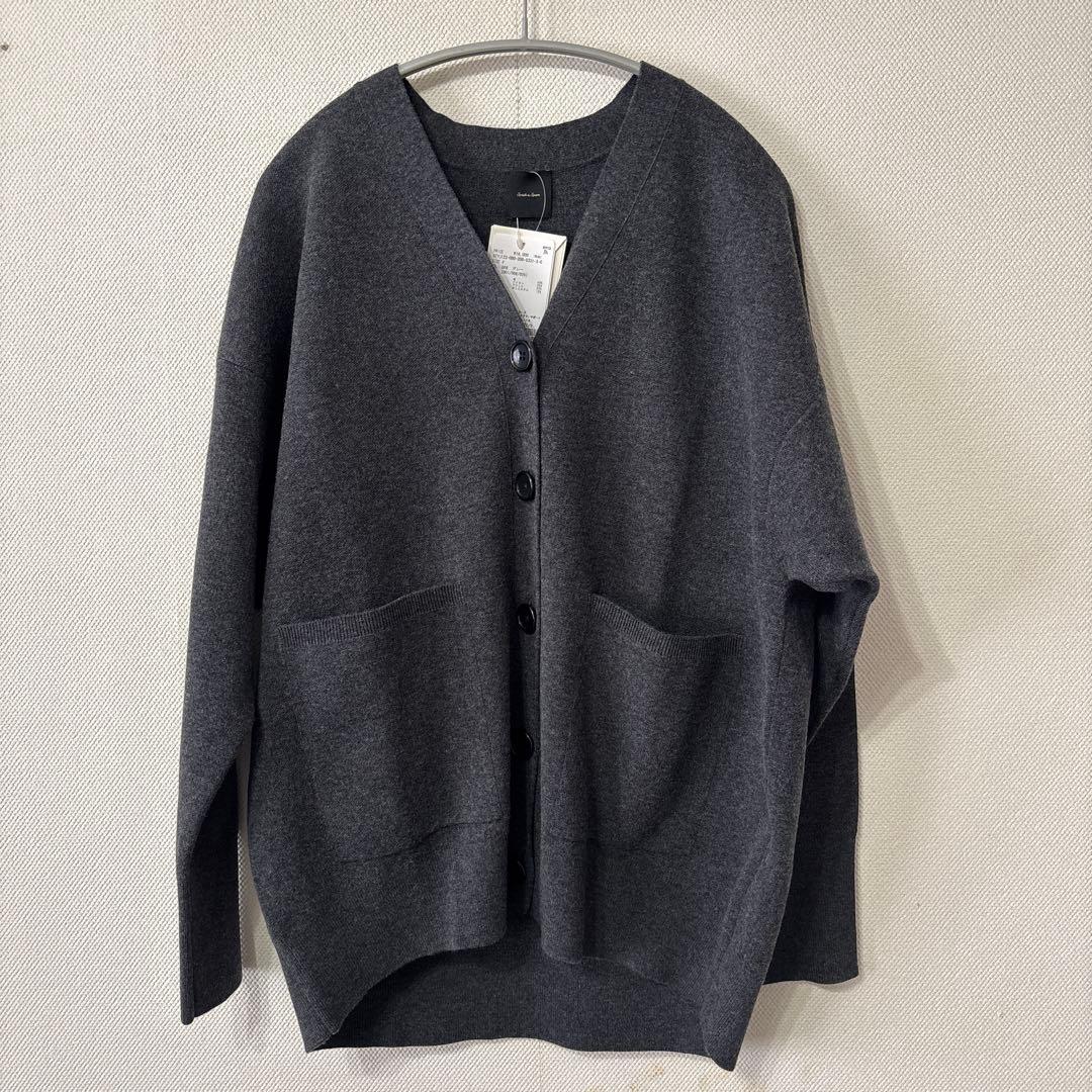 新品未使用　Spick & Span ダブルジャガードビッグカーディガン