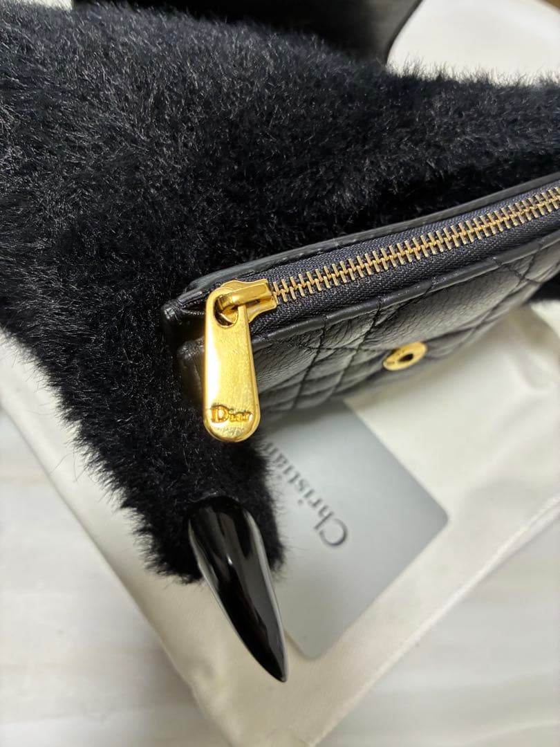 Dior Hibiscus ウォレット カロ ブラック 三つ折り財布