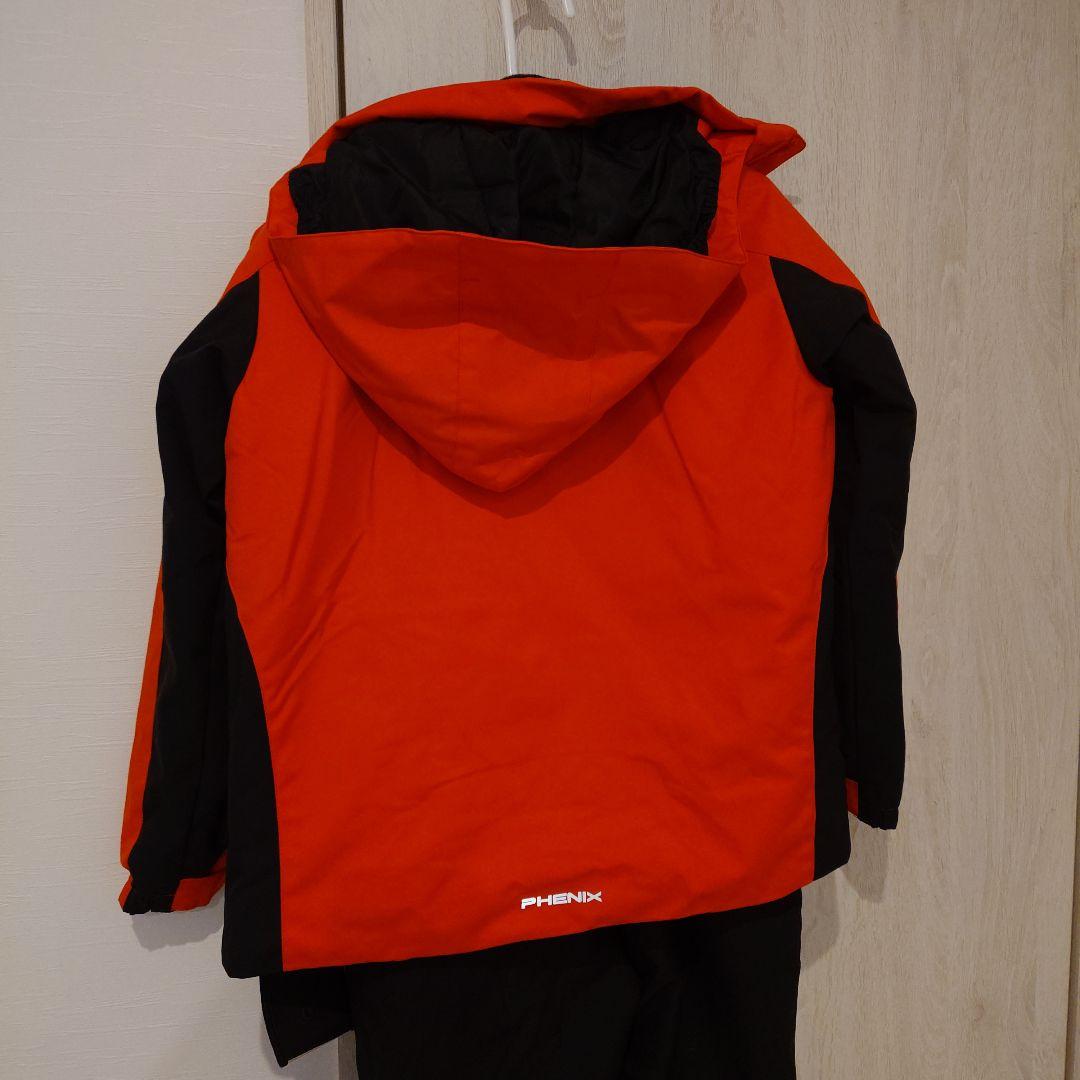PHENIX キッズ　スノーボードウェア上下セット 赤 150