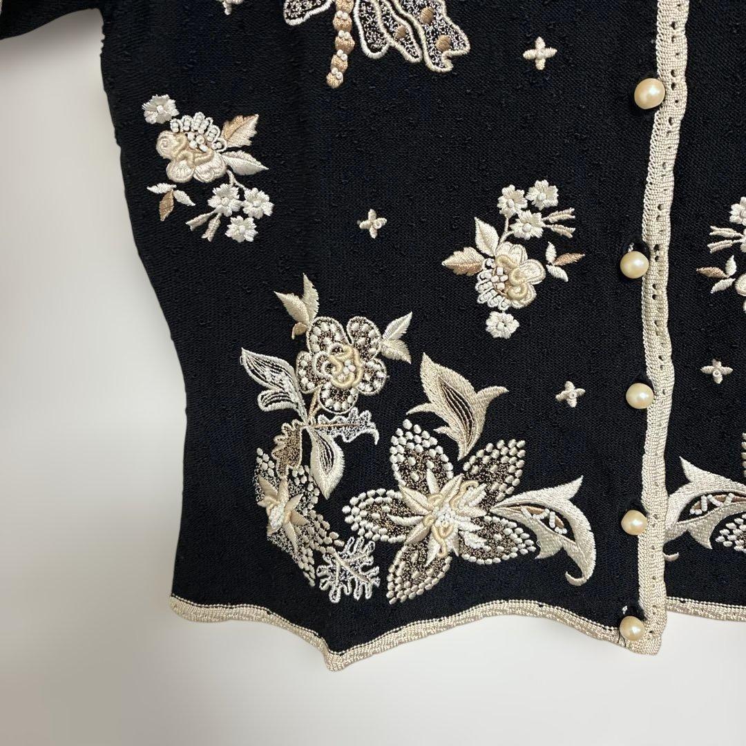 Christian Dior 黒 半袖カーディガン