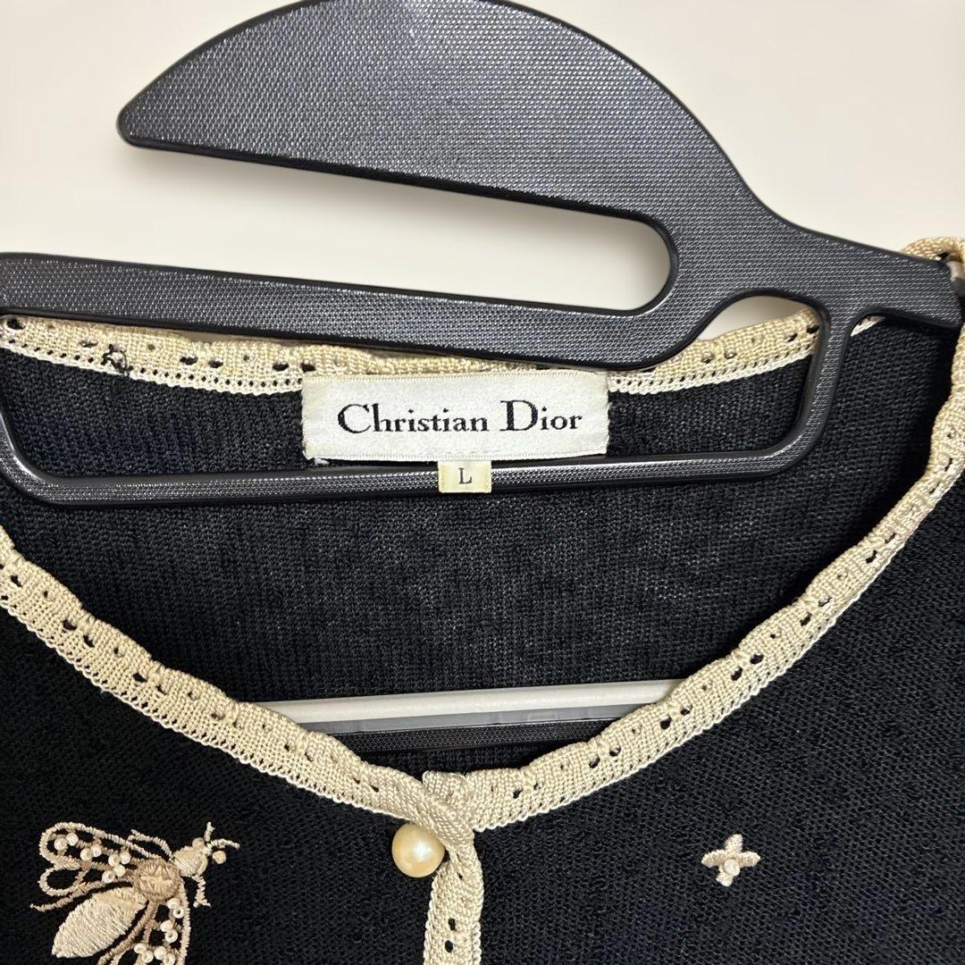 Christian Dior 黒 半袖カーディガン