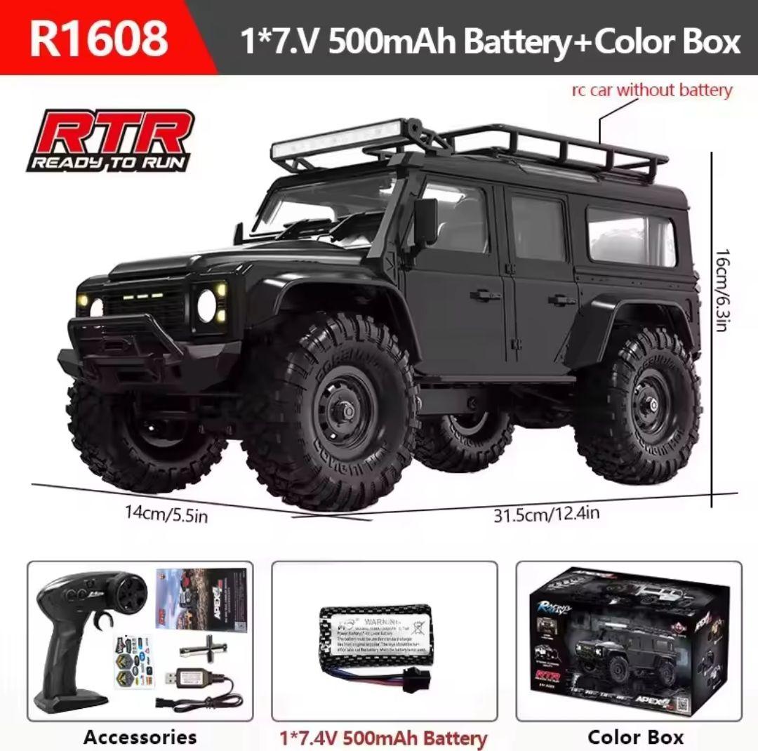 【新品】ラジコンカー オフロード 防水 4WD R1608
