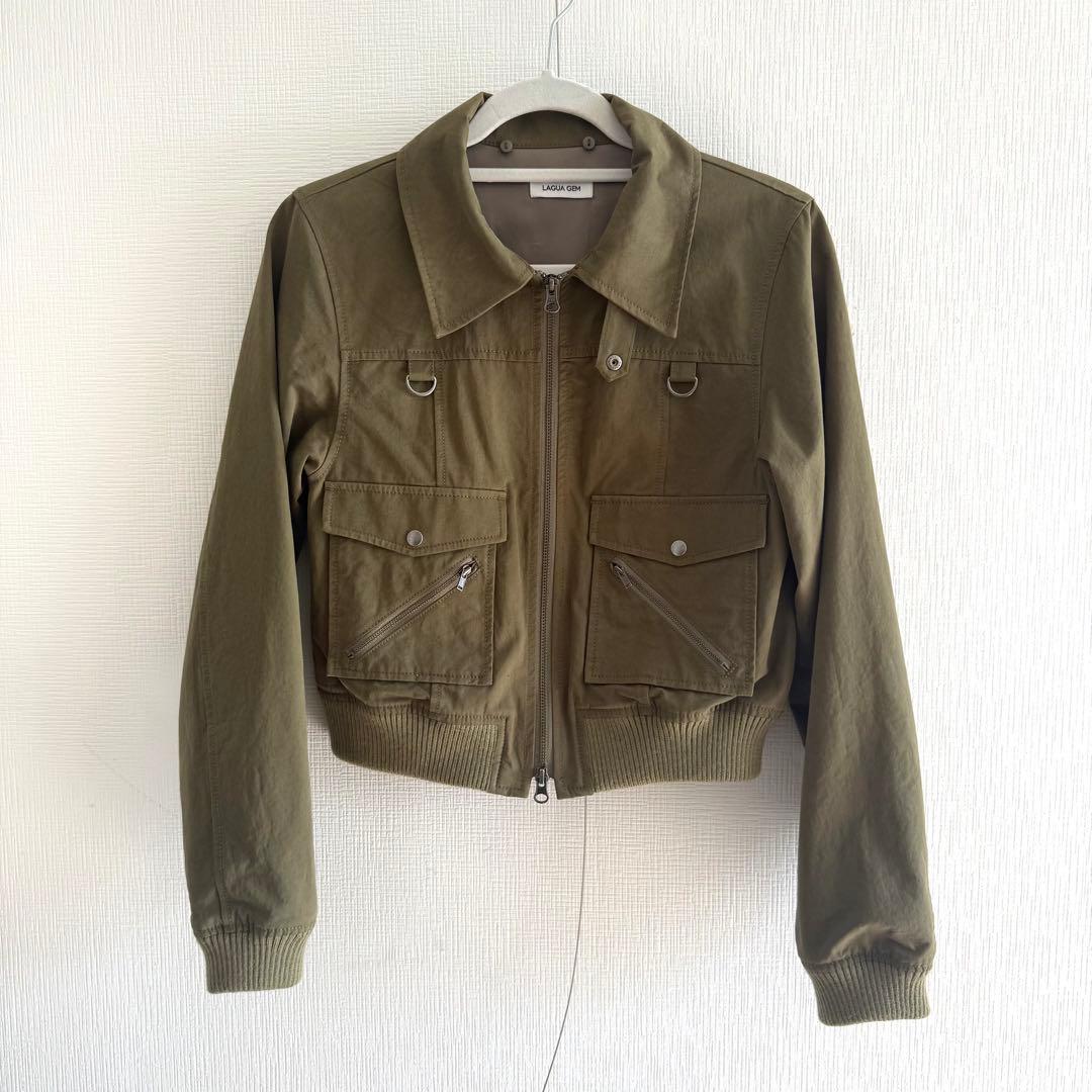 LAGUA GEM ミニタリーショートジャケット