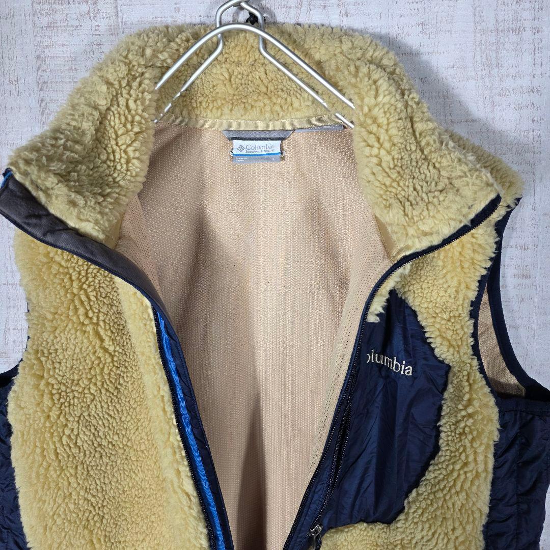 あ*い様 美品✨️コロンビア ボアフリース ベスト 防風 オムニウインド ベージ