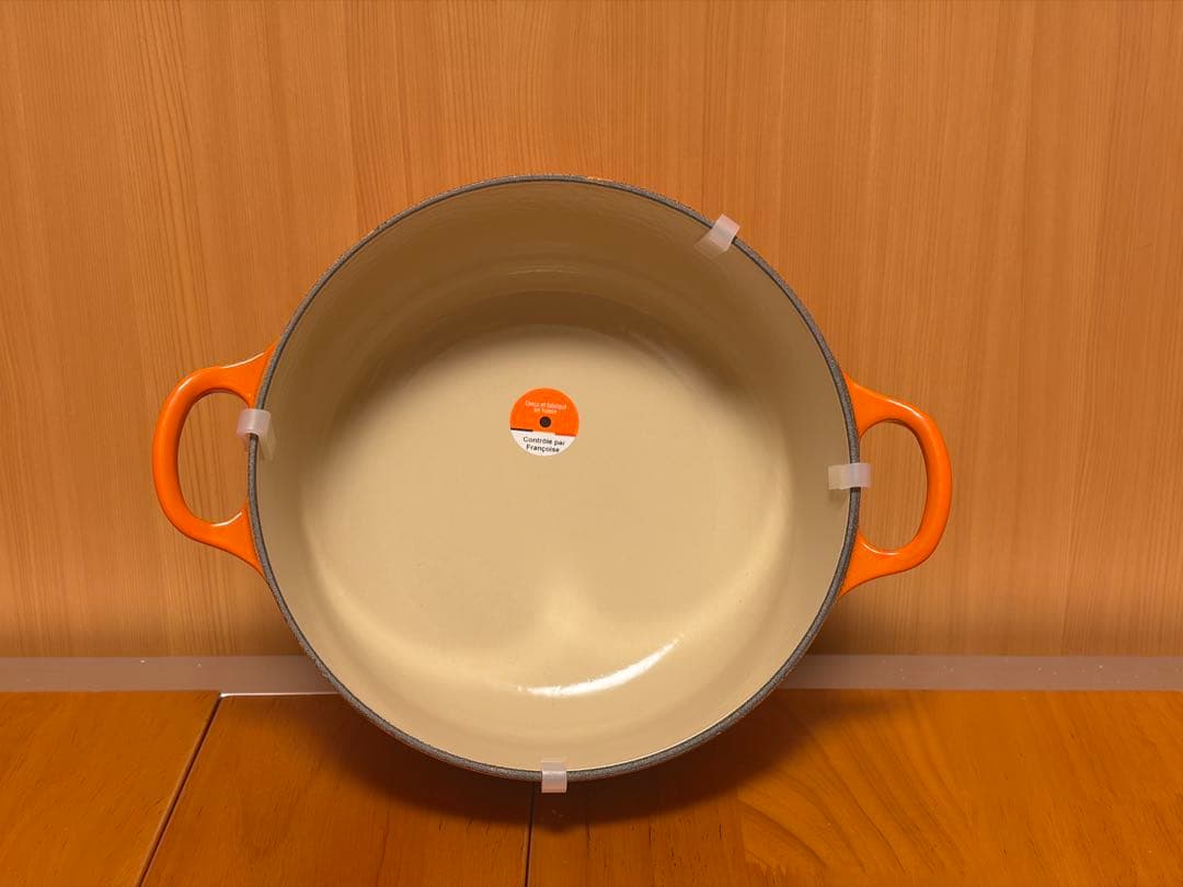 【新品】ル・クルーゼ ココット・ロンド オレンジ 20cm