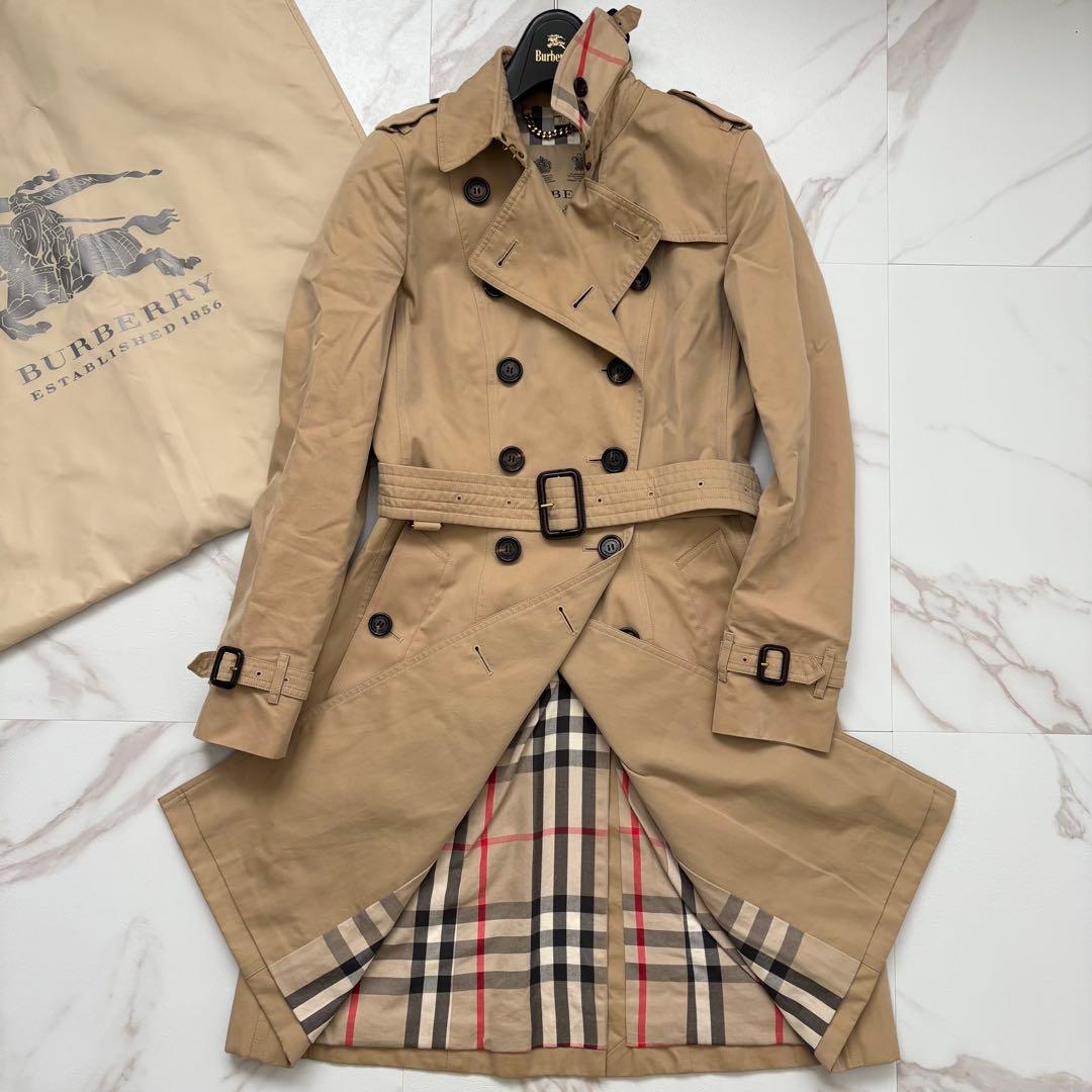 希少◆BURBERRY CHELSEA LONG トレンチコート ベルト付 L
