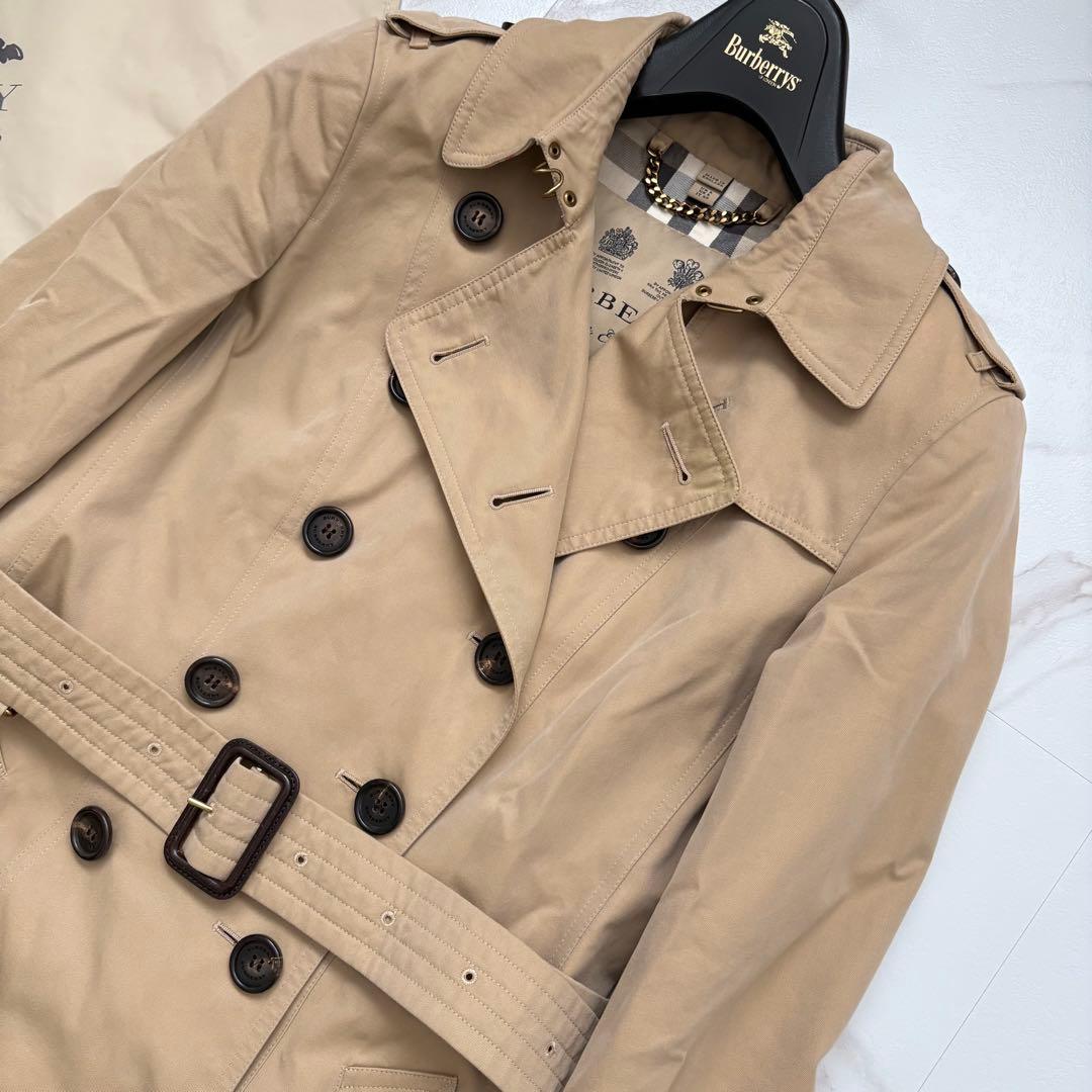 希少◆BURBERRY CHELSEA LONG トレンチコート ベルト付 L