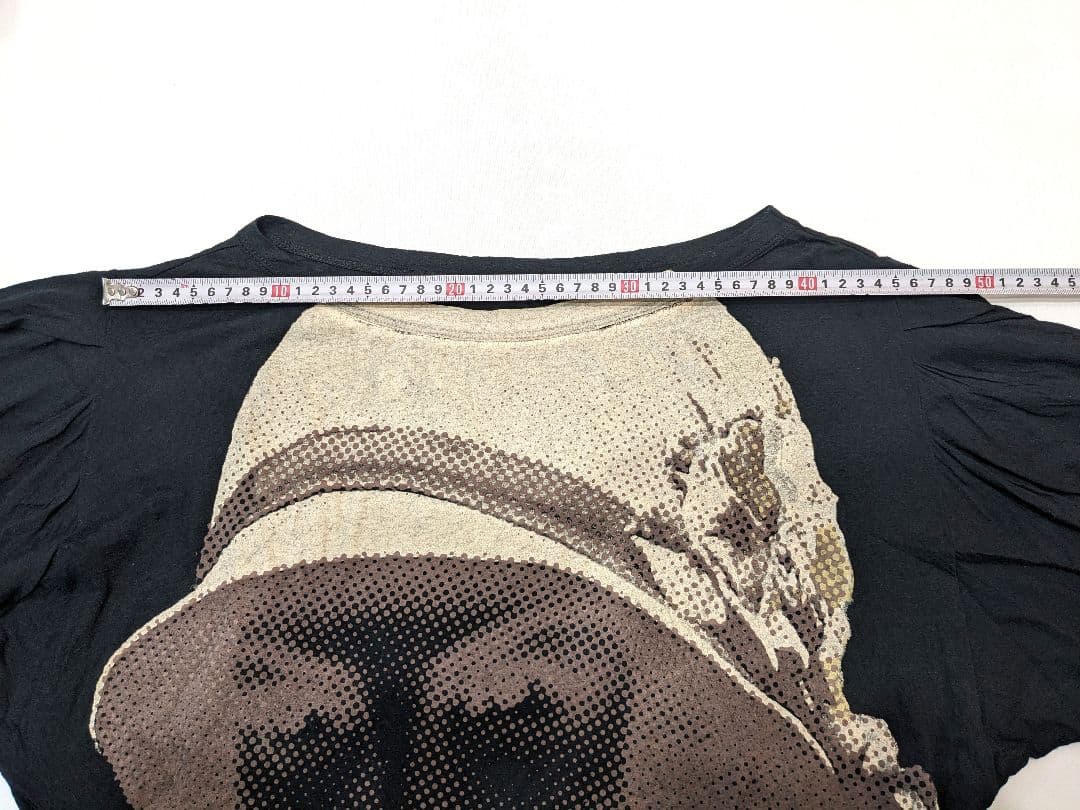GALLIANO (ガリアーノ) オフショルダー グラフィックTシャツ 半袖